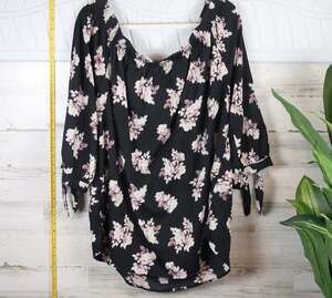 To Be Floral Off The Shoulder Blouse 3X